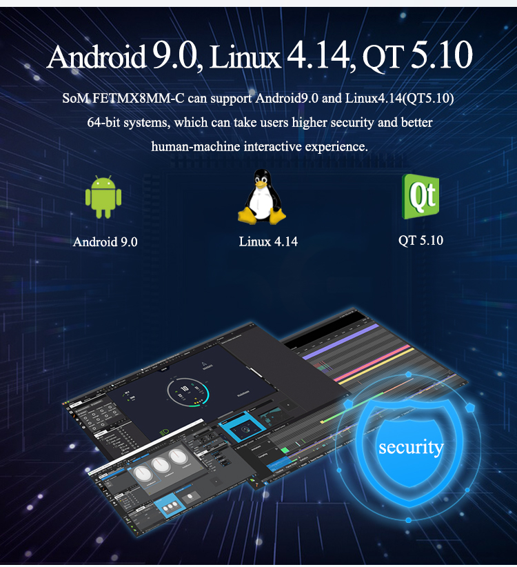 SoM imx8m mini arm core board support Android9.0 Linux4.14