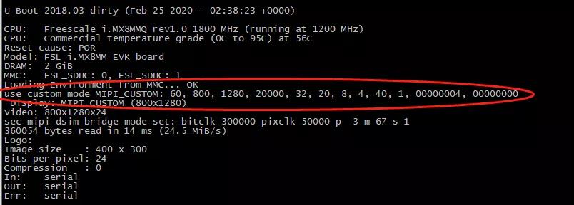 How Cutom Display in Uboot for iMX8M Mini CPU Board
