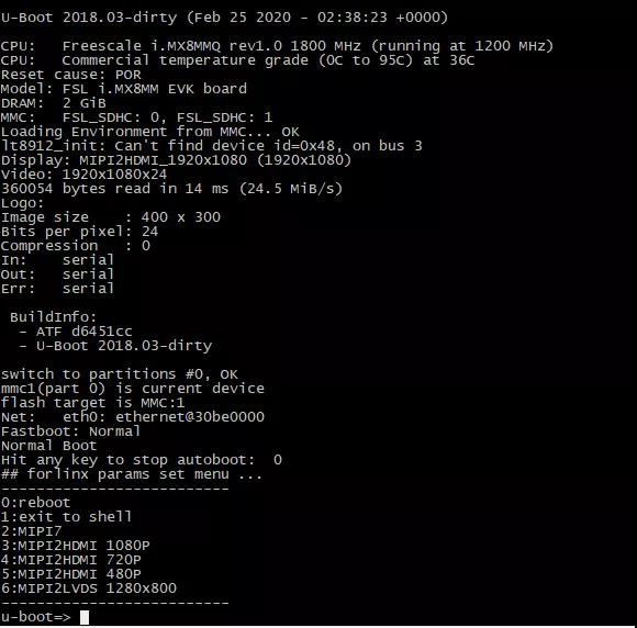 How Cutom Display in Uboot for iMX8M Mini CPU Board