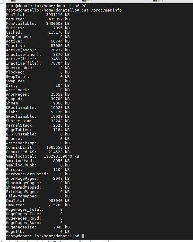 View memory space