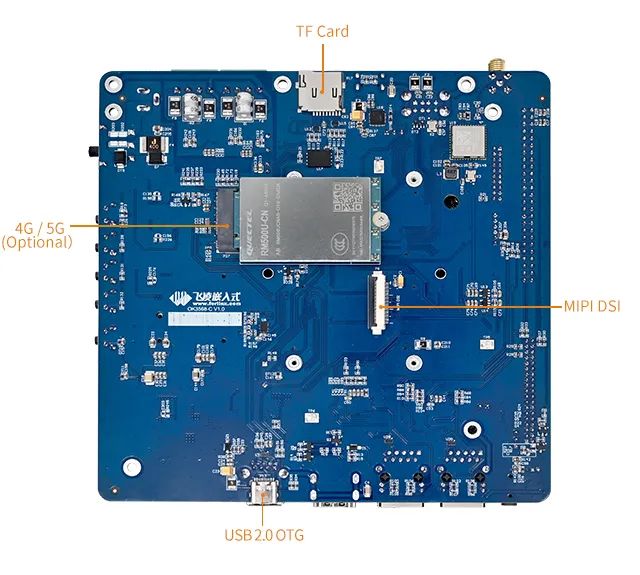 OK3568-C development board interface back