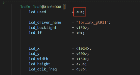 Change lcd_used to 0