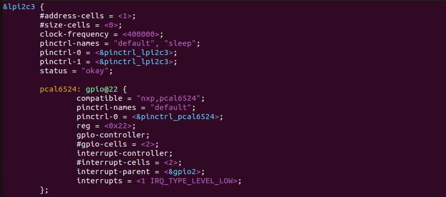 pcal6524 node