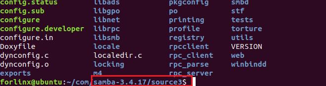 Samba source package