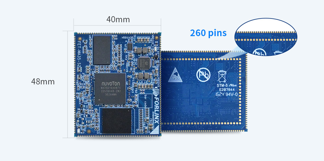 Forlinx Embedded Launches New FET-MA35-S2 SoM Based on Nuvoton MA35D1