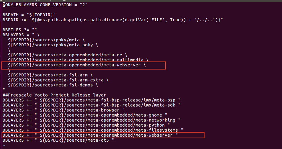 Modifying bblayers.conf to include Nginx source path