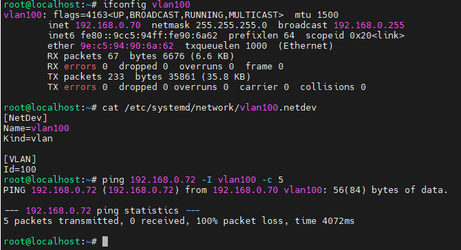 Failed ping attempt from Board 1 due to mismatched VLAN ID