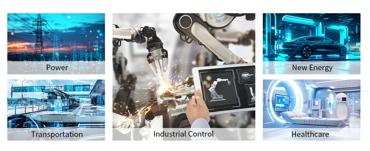 Application scenarios including industrial automation, healthcare, and robotics