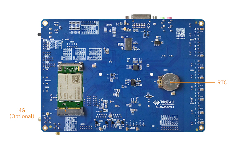 Nuvoton MA35 development board back