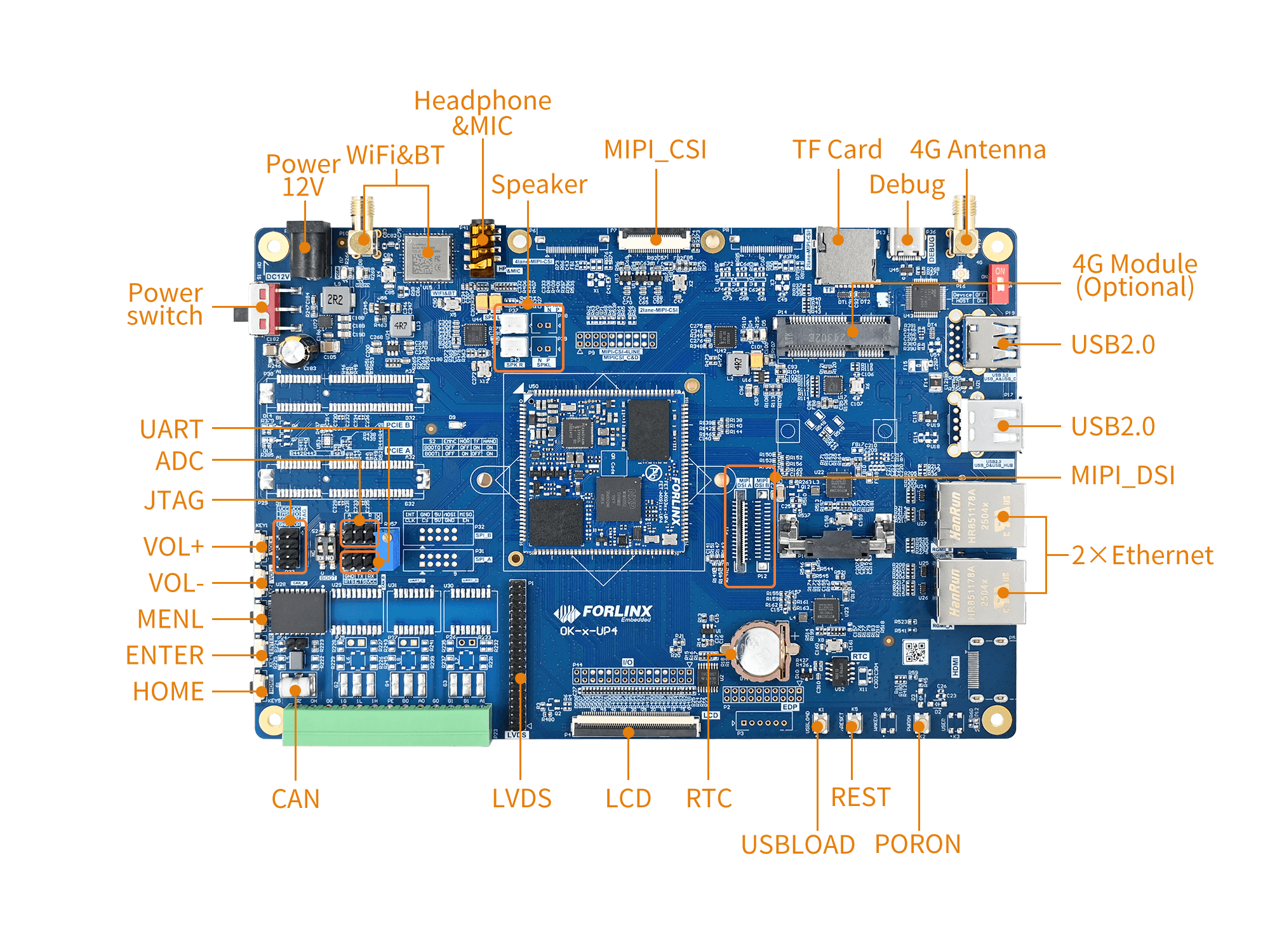 OK-MX9352-UP4 board front