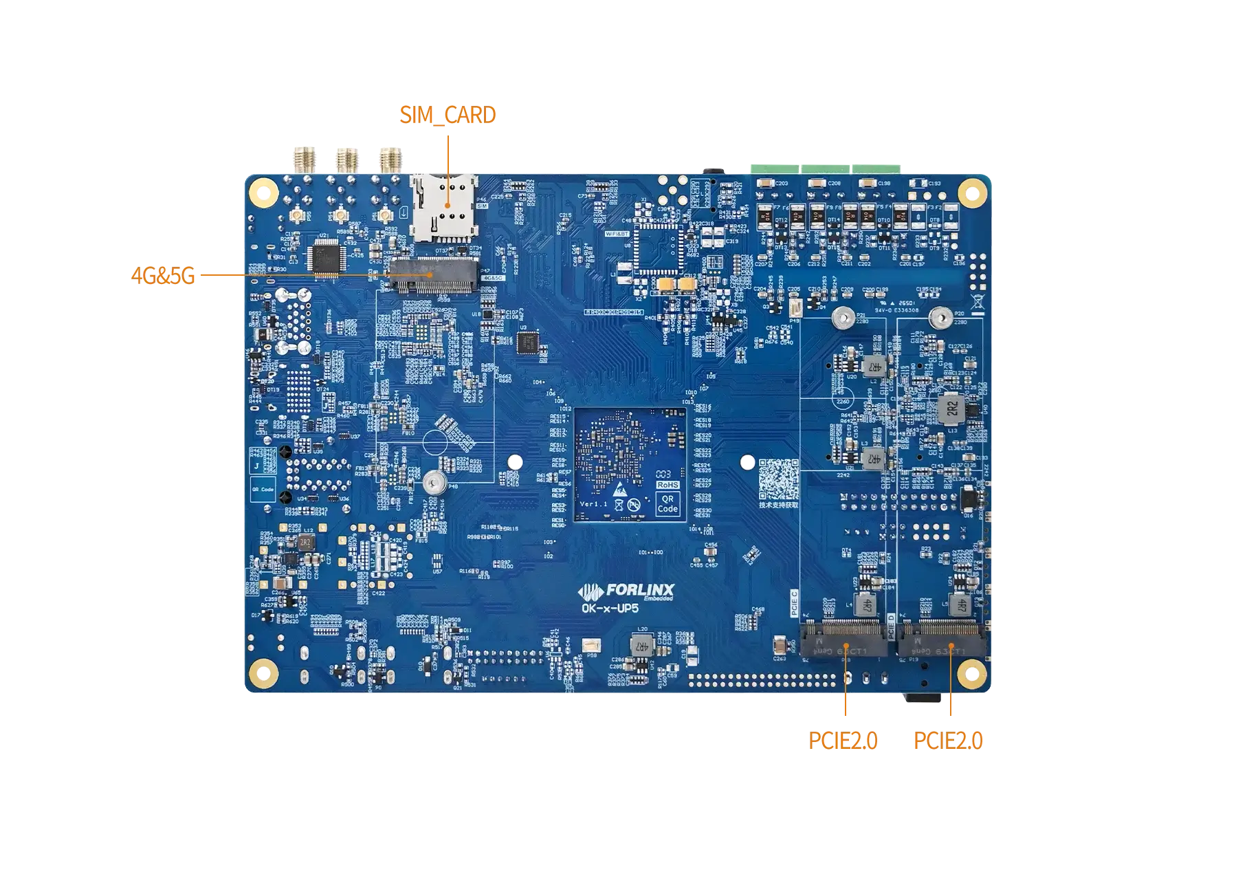 OK3588-UP5 board back